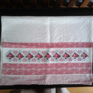 Hand Cross-stitched Tea Towels