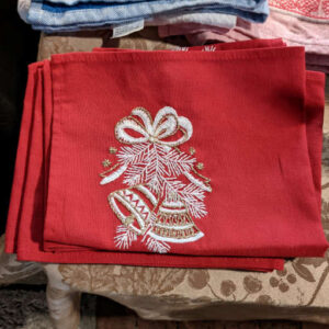 Christmas Placemats - Hand Embroidered (Set of 4)